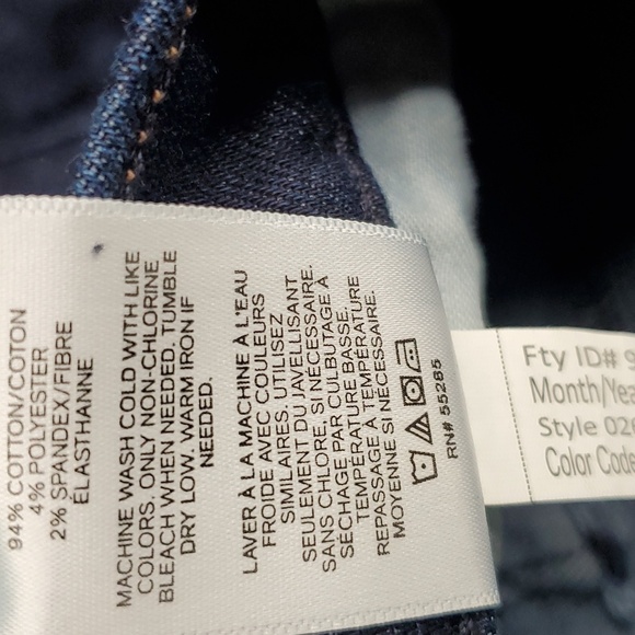 Blue Express Jeans Cropped Straight High Rise Stretch 10R - Picture 5 of 5